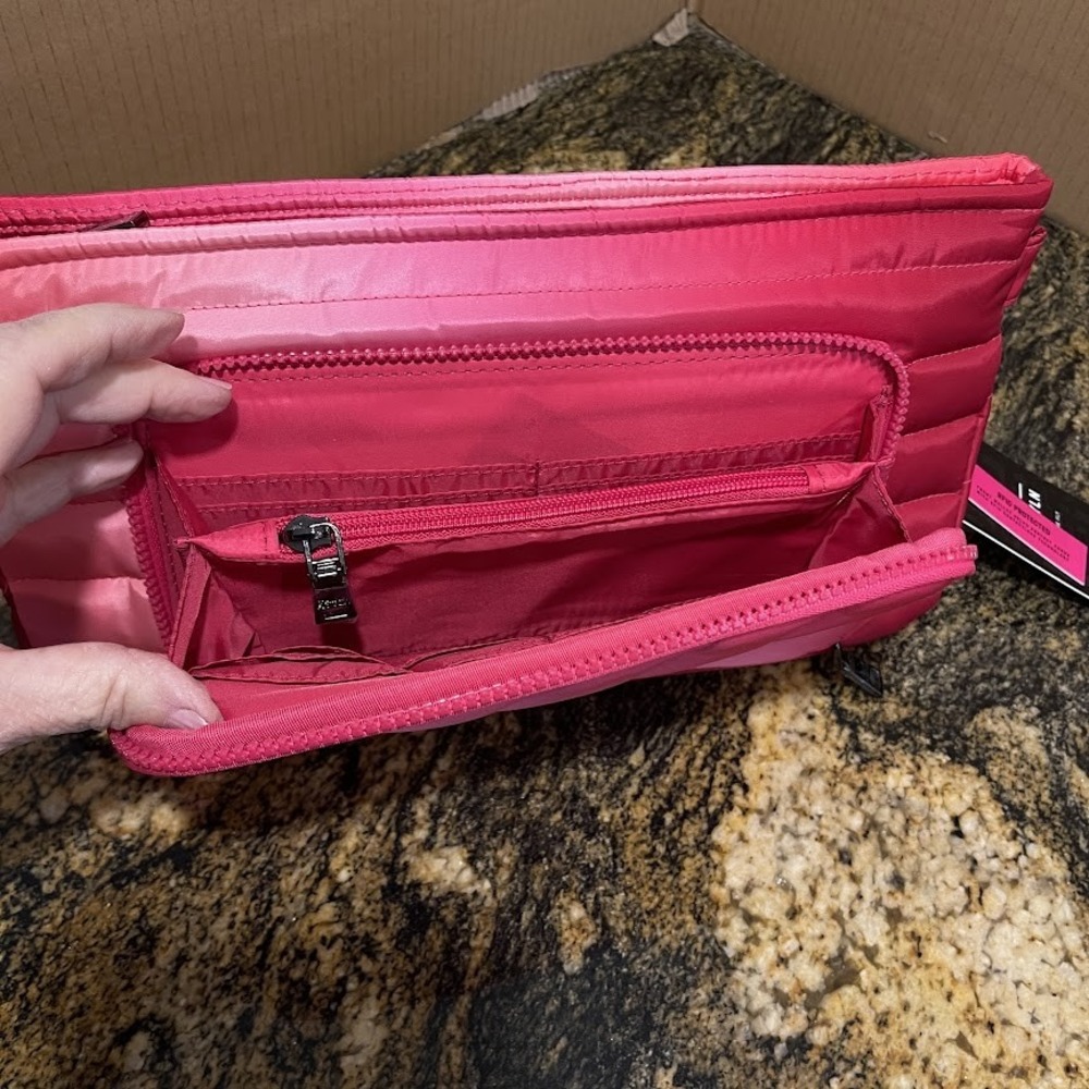 Think Royln Tote Bag Womens Pink Crossbody Handbag Purse Live On The Fly NWT